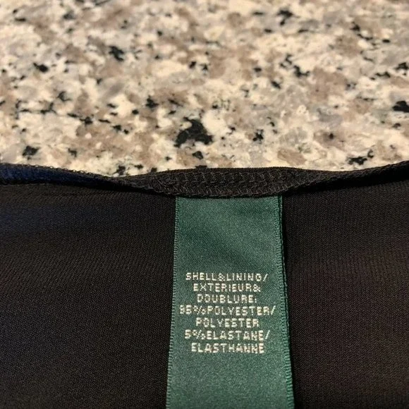 Lauren Ralph Lauren Black and Red Floral Midi Dress - Picture 8 of 9